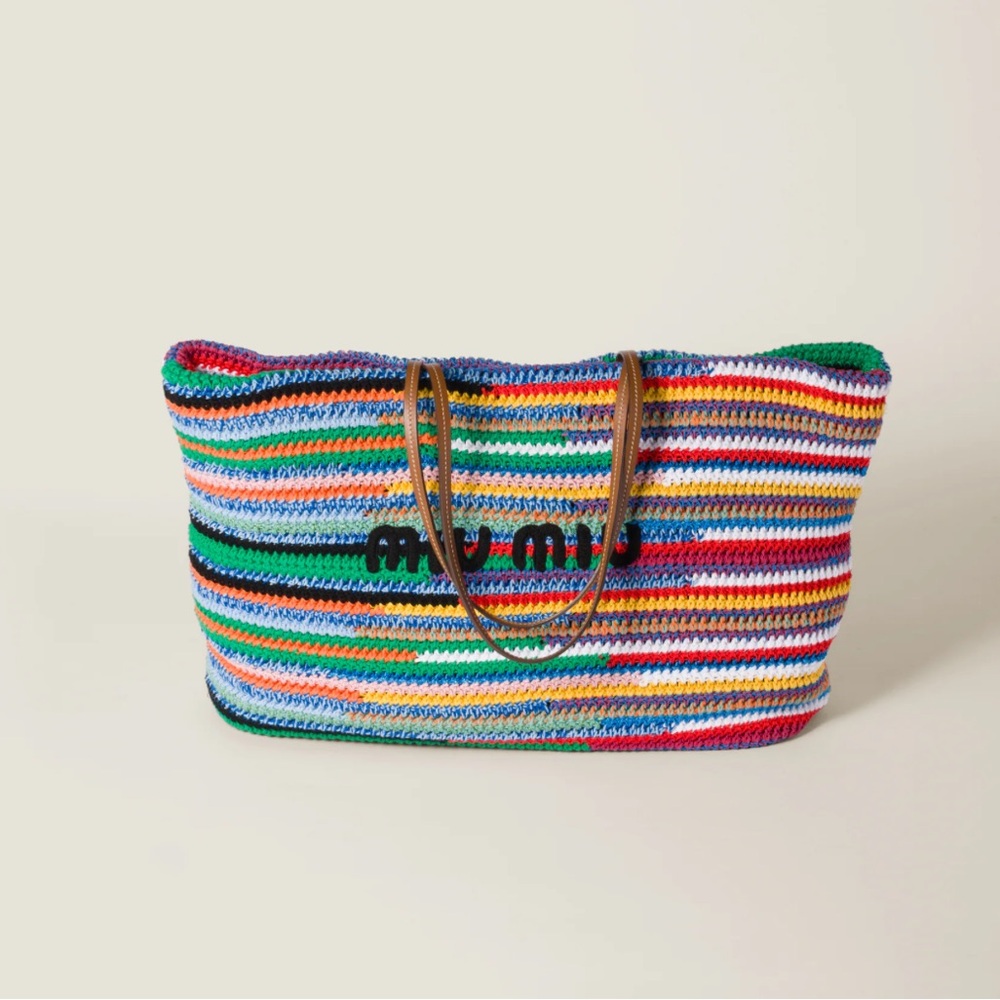Miu Miu Large Crochet Tote Bag - Picture 3 of 16